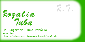 rozalia tuba business card