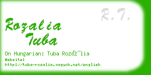 rozalia tuba business card